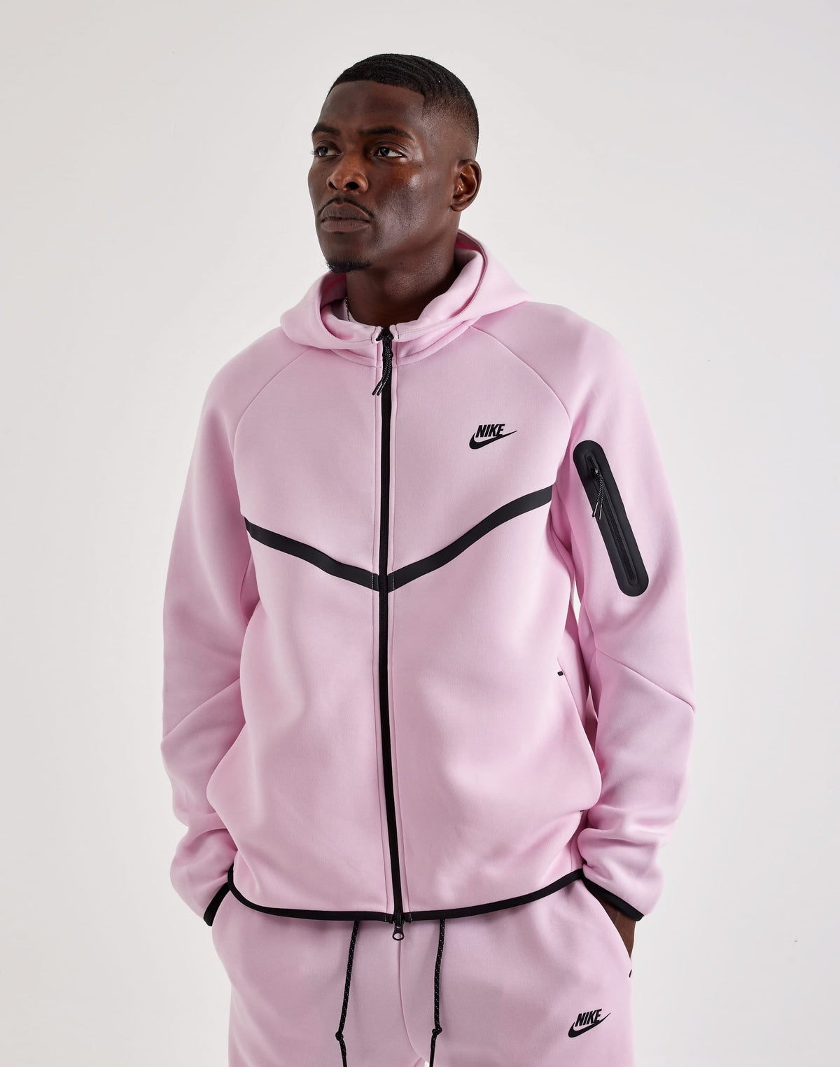Nike Tech Fleece Windrunner Full-Zip Hoodie Pink