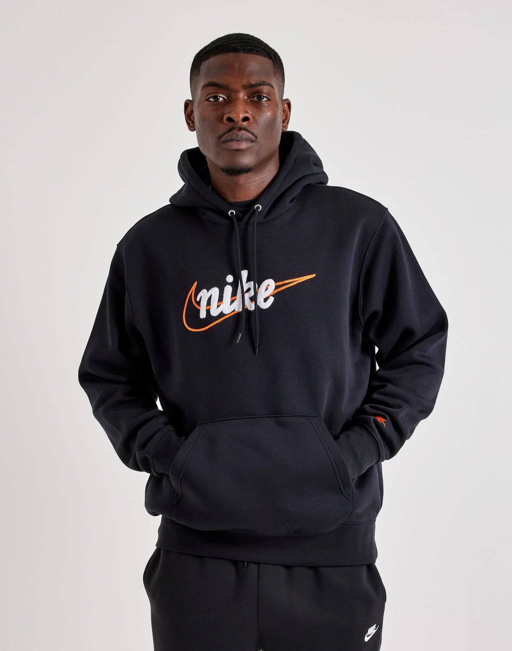 Nike Script Logo Pullover Hoodie Black