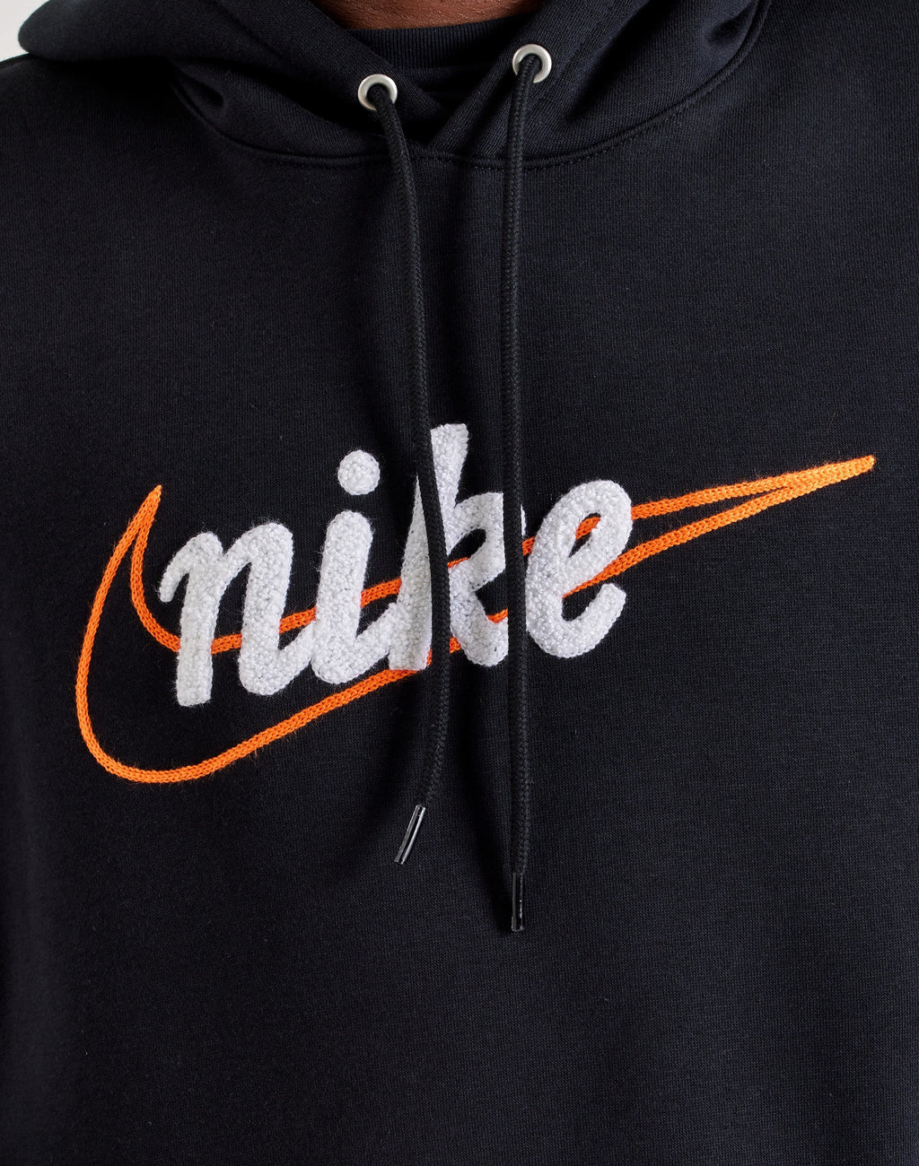 Nike Script Logo Pullover Hoodie Black