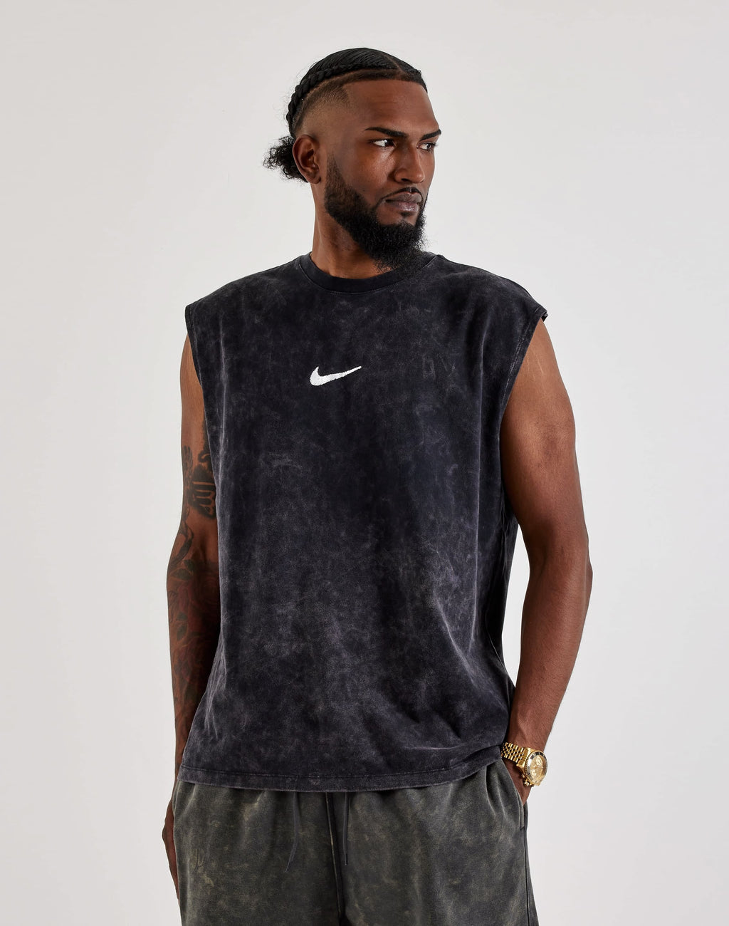NIKE SLEEVELESS TRAINING TEE BLACK