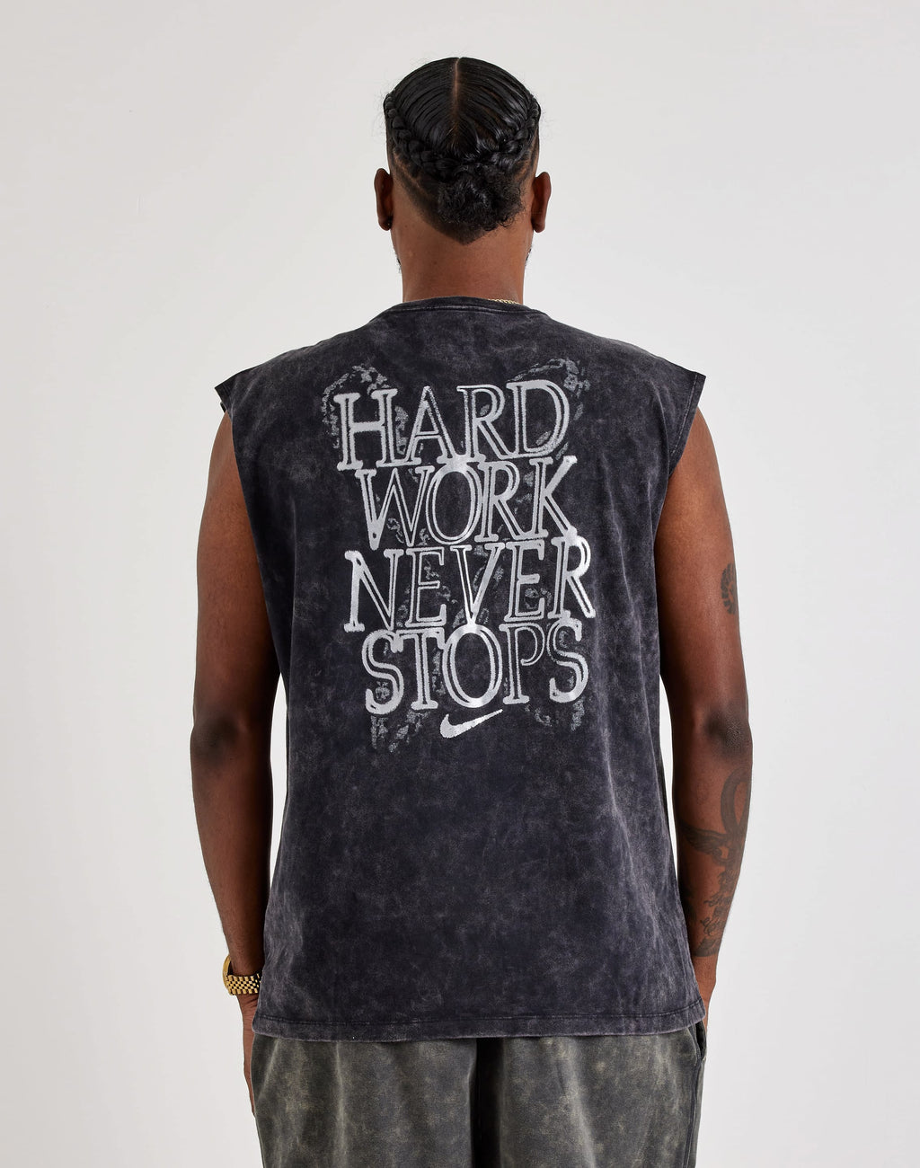 NIKE SLEEVELESS TRAINING TEE BLACK