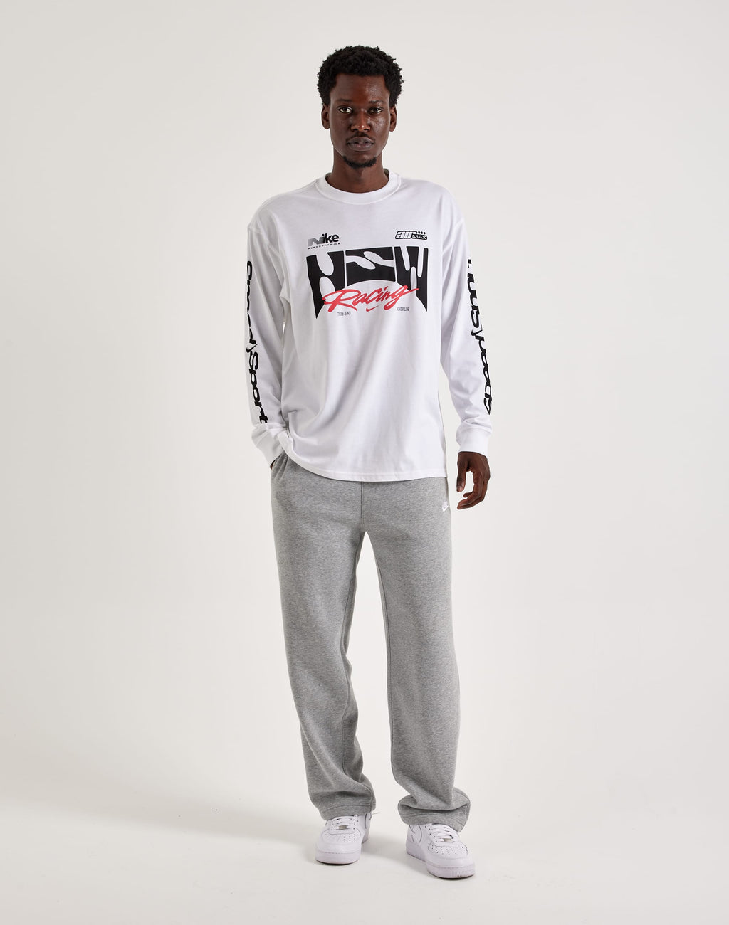 Nike Racing Long Sleeve Tee White