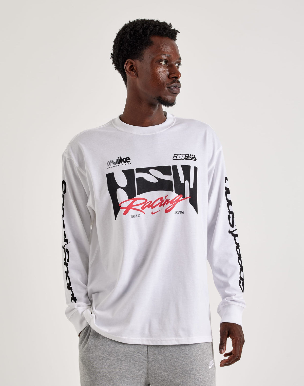 Nike Racing Long Sleeve Tee White