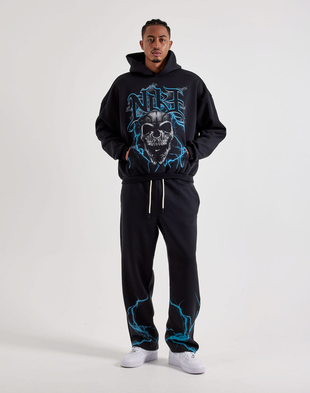 Nike Brushed Pullover Basketball Hoodie Black