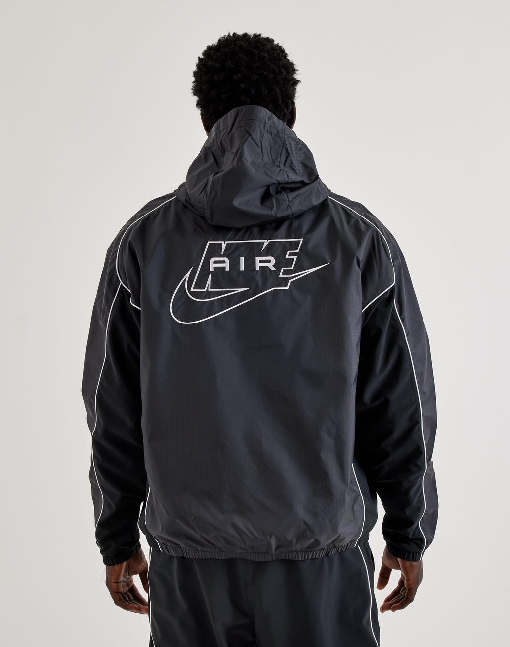 NIKE AIR FULL-ZIP HYBRID UTILITY JACKET BLACK