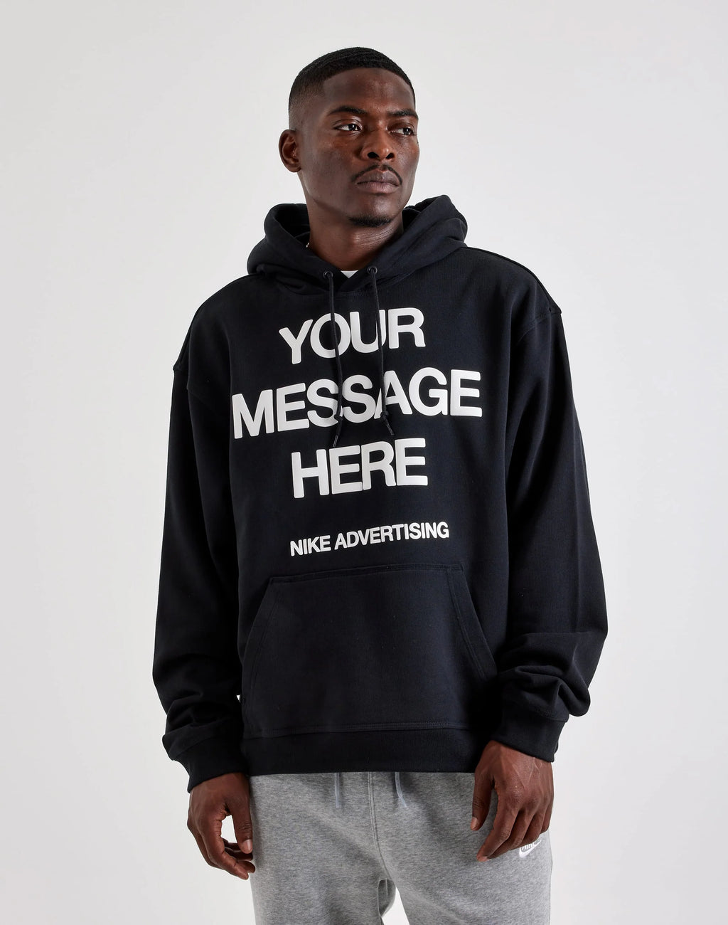 MENS NIKE YOUR MESSAGE HERE FLEECE HOODIE