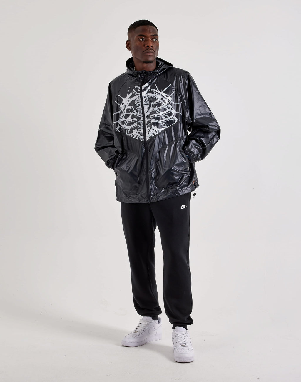 Nike Skeleton Windrunner Jacket Black