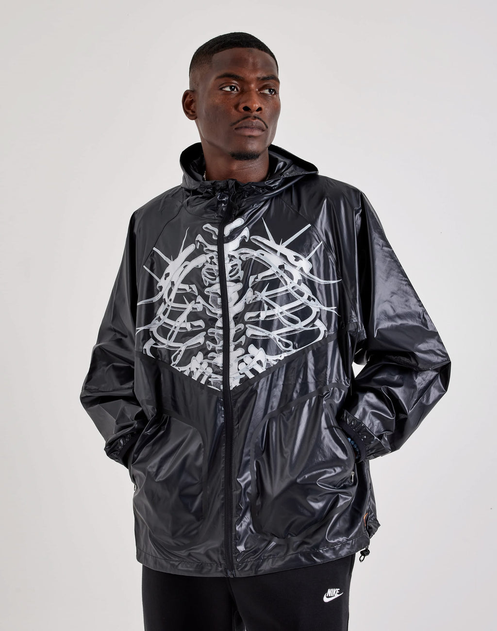 Nike Skeleton Windrunner Jacket Black