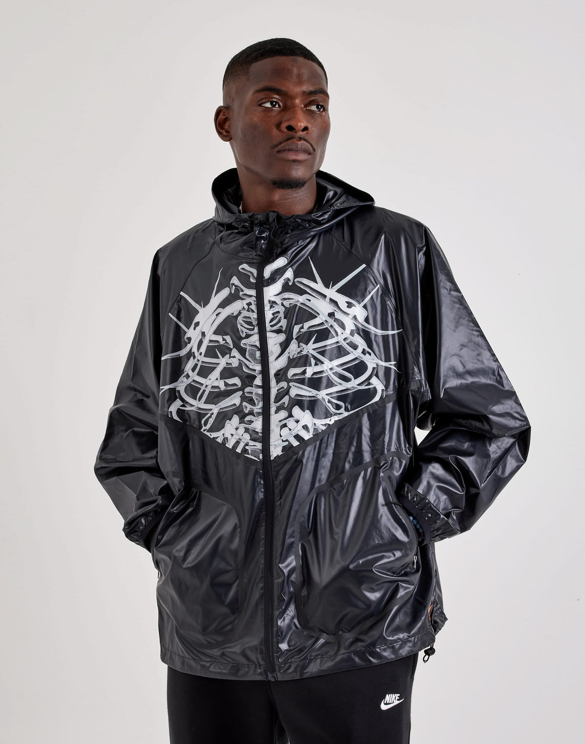 Nike Skeleton Windrunner Jacket Black