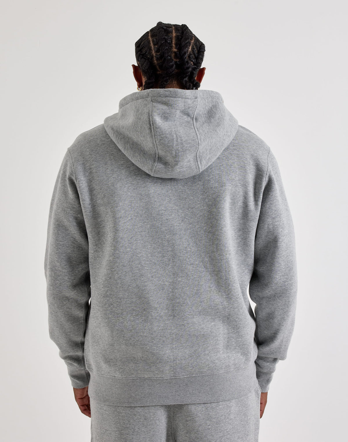 NIKE CLUB FLEECE FULL-ZIP HOODIE GREY