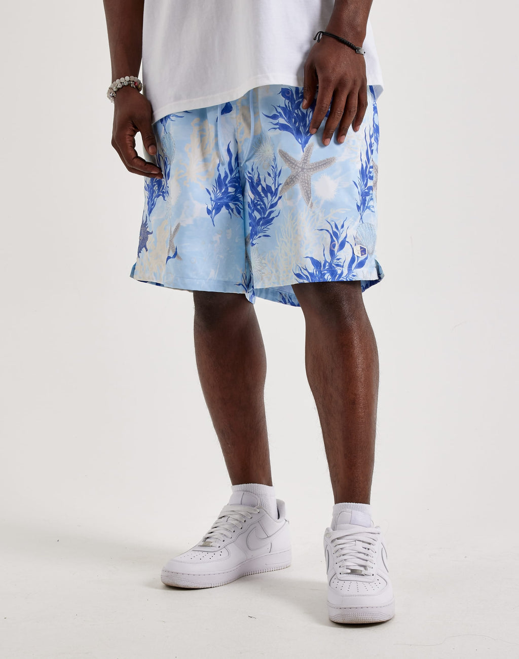NIKE CLUB WOVEN FLOW SHORTS BLUE
