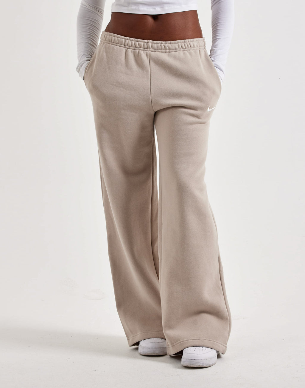 Nike Studio Fleece Pants Cream