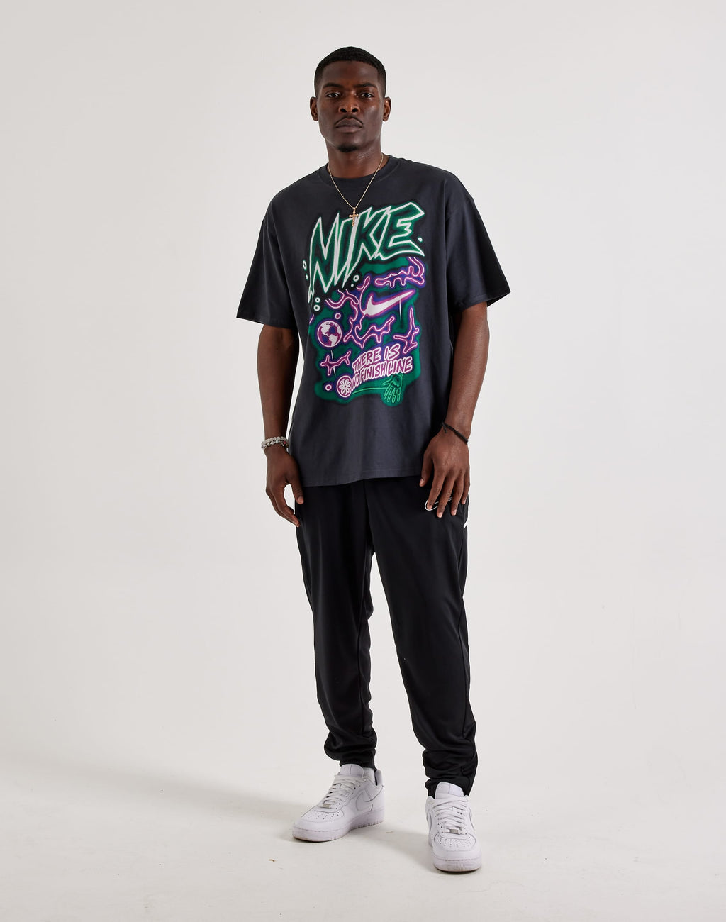NIKE MAX90 TEE BLACK BOLD GRAPHIC